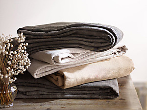 SDH Recco Linen Cotton Boutis Bedding & Table Linens - 2 Colors