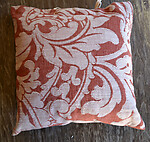 SDH Ruby Chili Red Floral Decorative Pillow
