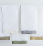 Sferra Filo Linen Tip Guest Towels