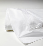 SFERRA Giza 45 Lace Sheets & Bedding, White or Ivory