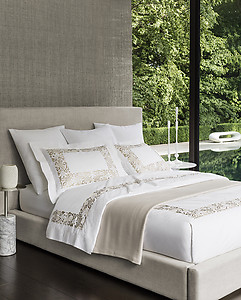 Experience Luxury Craftsmanship: Sferra Saxon Italian Cotton Bed Linens