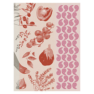 Le Jacquard Francais Soleil a Table Red Cotton Tea Towel