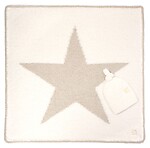 Kashwere Star Cream & Malt Baby Blanket with Cap