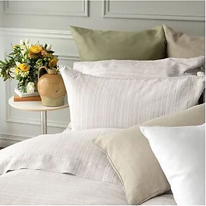 St Geneve Colette Stripe Linen Bedding