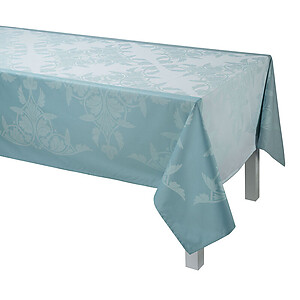 Le Jacquard Francais Syracuse Aqua Cotton Table Linens