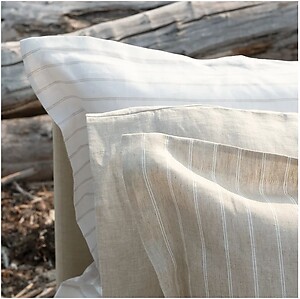 St Geneve Linea Latte Bedding: Serene Elegance in Linen