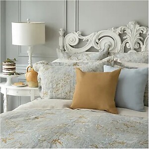 Elegant Linen Jacquard Bedding - St. Geneve Primavera