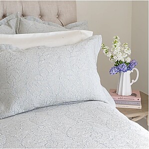 St Geneve Laurel Matelasse Cotton and Silk Bedding