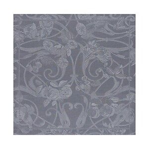 Le Jacquard Francais Tivoli Flannel Grey Floral Table Linens