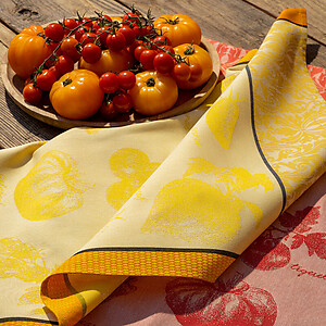 Le Jacquard Francais Tomates Yellow Cotton Tea Towel