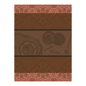 Le Jacquard Francais Tsar Brown Cotton Tea Towel