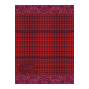 Le Jacquard Francais Tsar Red Cotton Hand Towel