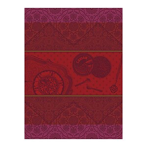 Le Jacquard Francais Tsar Red Cotton Tea Towel
