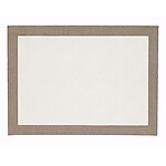 Bodrum Bordino Oatmeal Antique White Rectangle Easy Care Place Mats - Set of 4
