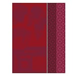 Le Jacquard Francais Vin en Grappe Red Cotton Tea Towel