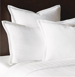 White Cotton Matelasse Bedding - Barclay Butera Wilke