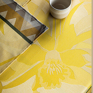 Le Jacquard Francais La Vie en Vosges Yellow Table Linens