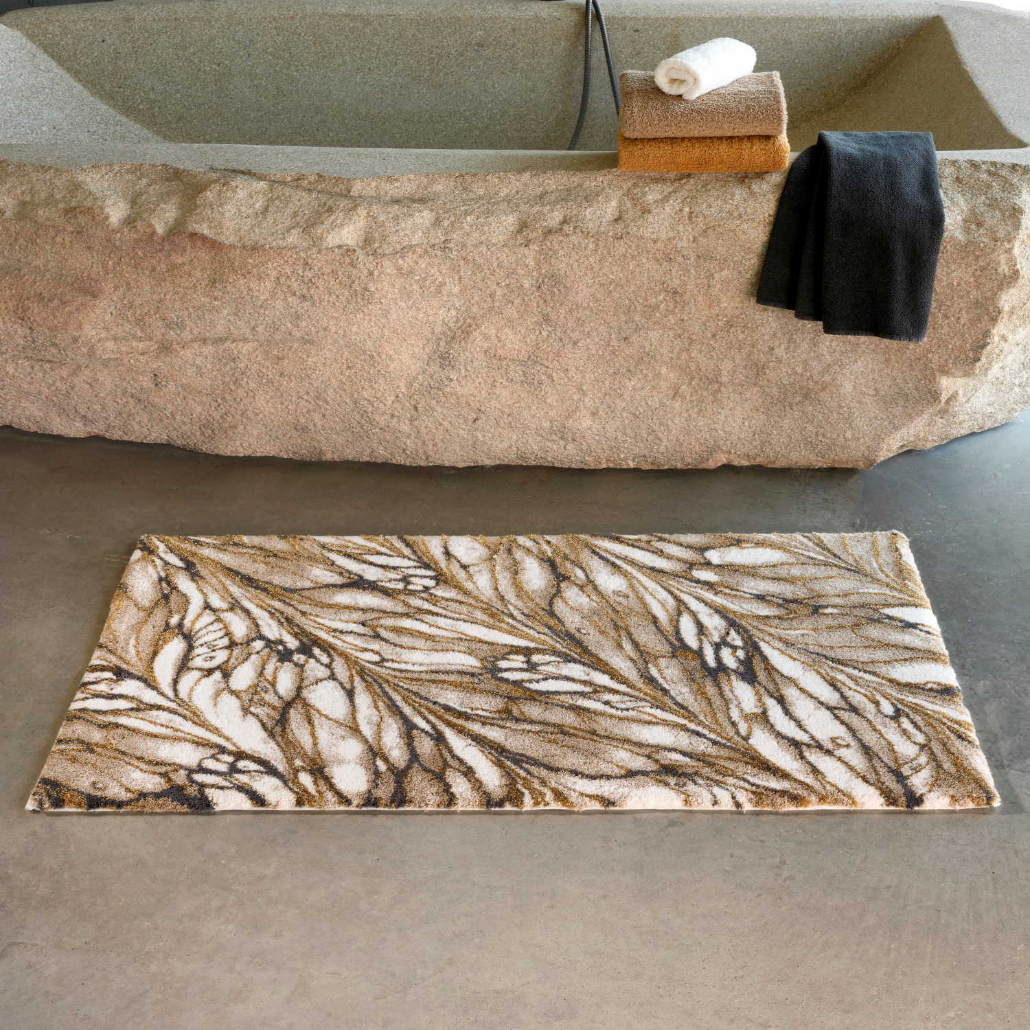 Abyss Stone Rug Abyss Habidecor Diane Bath Rug - Luxury Spa Comfort