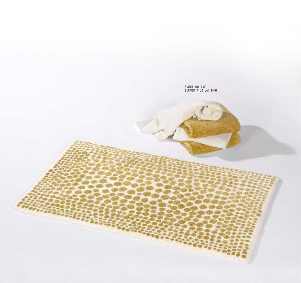 Abyss Habidecor Dolce Bath Rugs. Gold or Silver Metallic J Brulee
