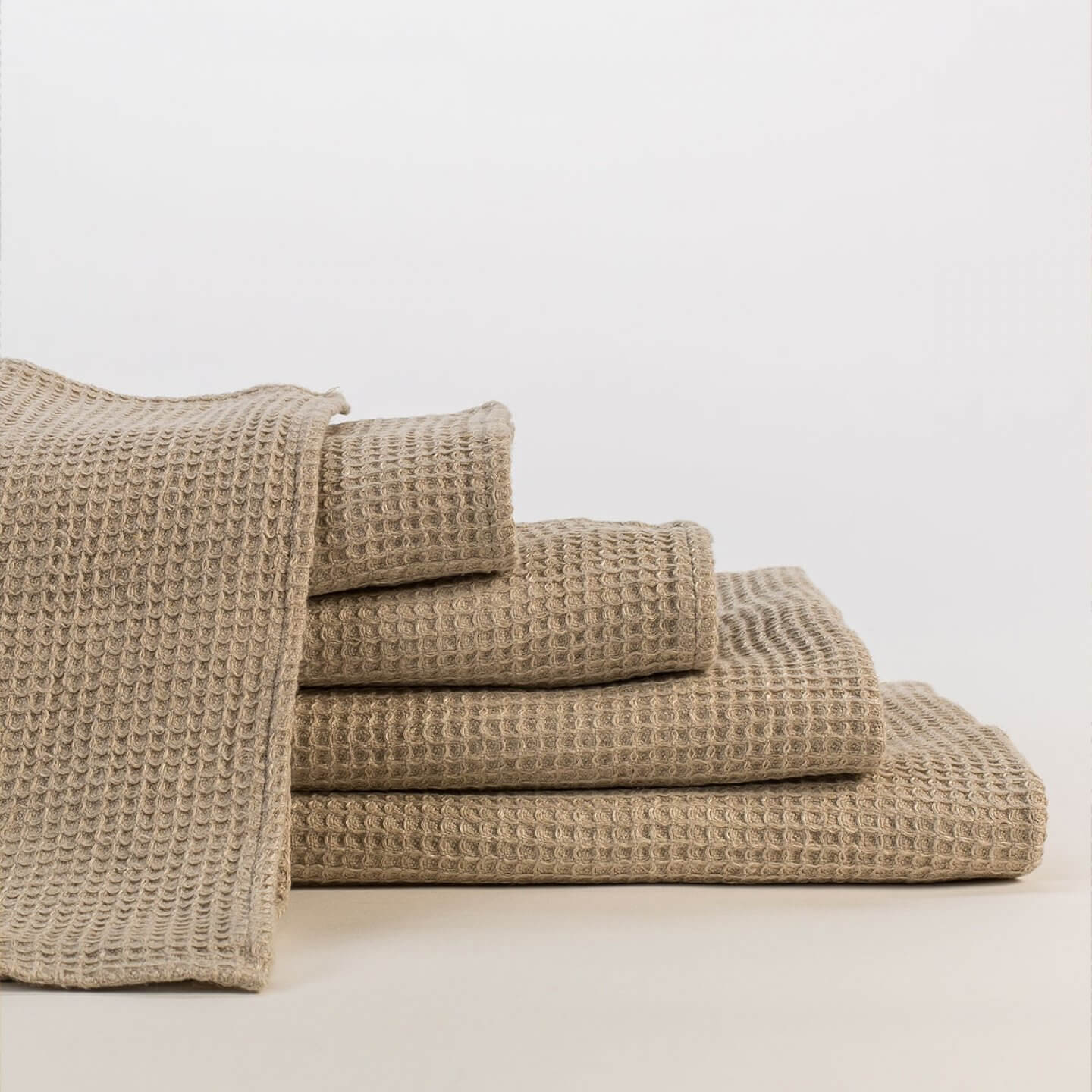 Linen Waffle Towels Anichini Lukina J Brulee Home