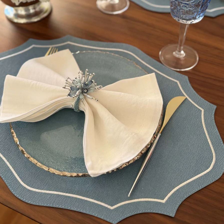 Bodrum Byzantine Placemats Iceberg Blue Elegance
