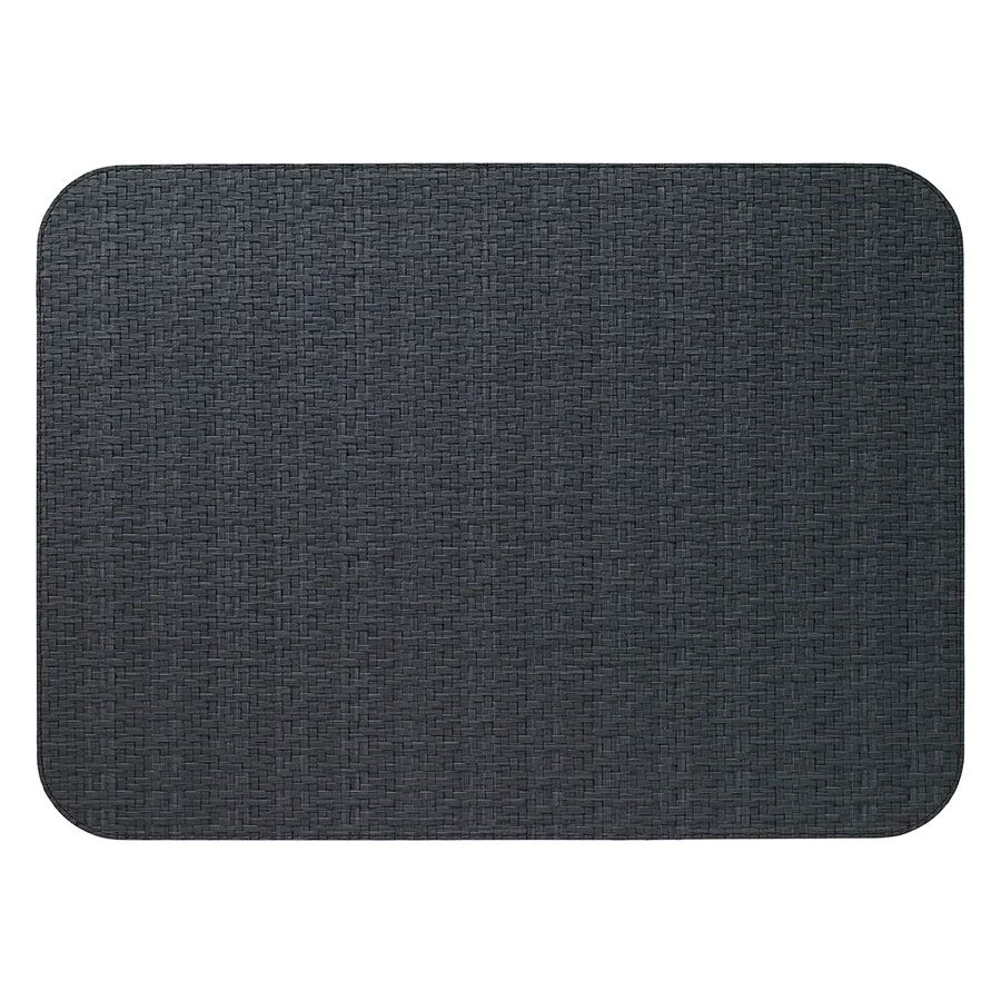 Bodrum Wicker Black Oblong Easy Care Placemats Set of 4