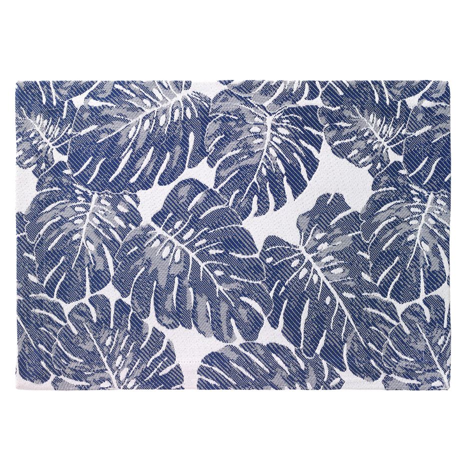 Bodrum Palms Navy Blue Outdoor Placemats Set of 4