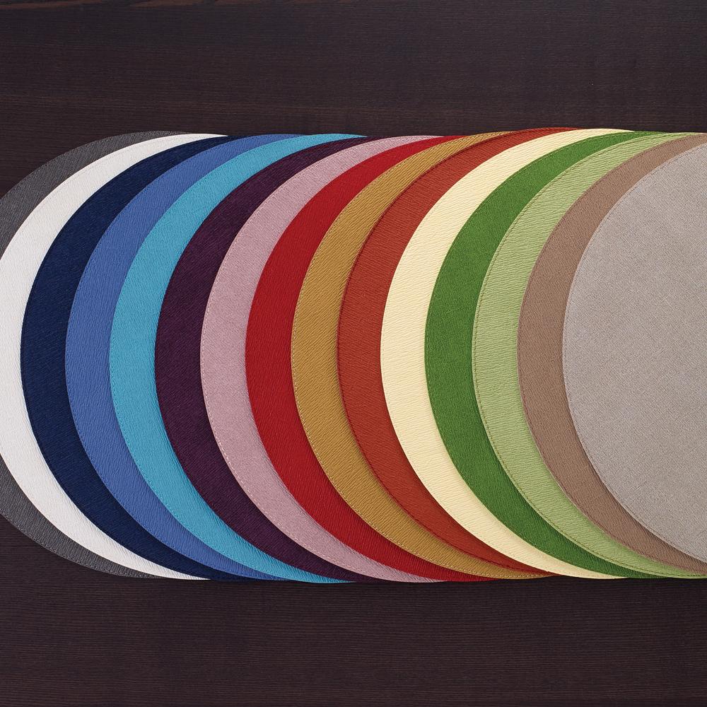 Bodrum Presto Forest Green Round Easy Care Placemats Set of 4