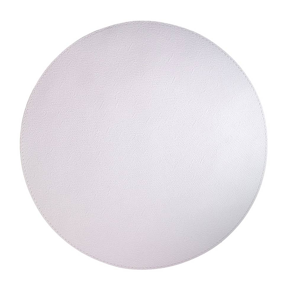 Bodrum Presto Pure White Round Easy Care Placemats Set of 4