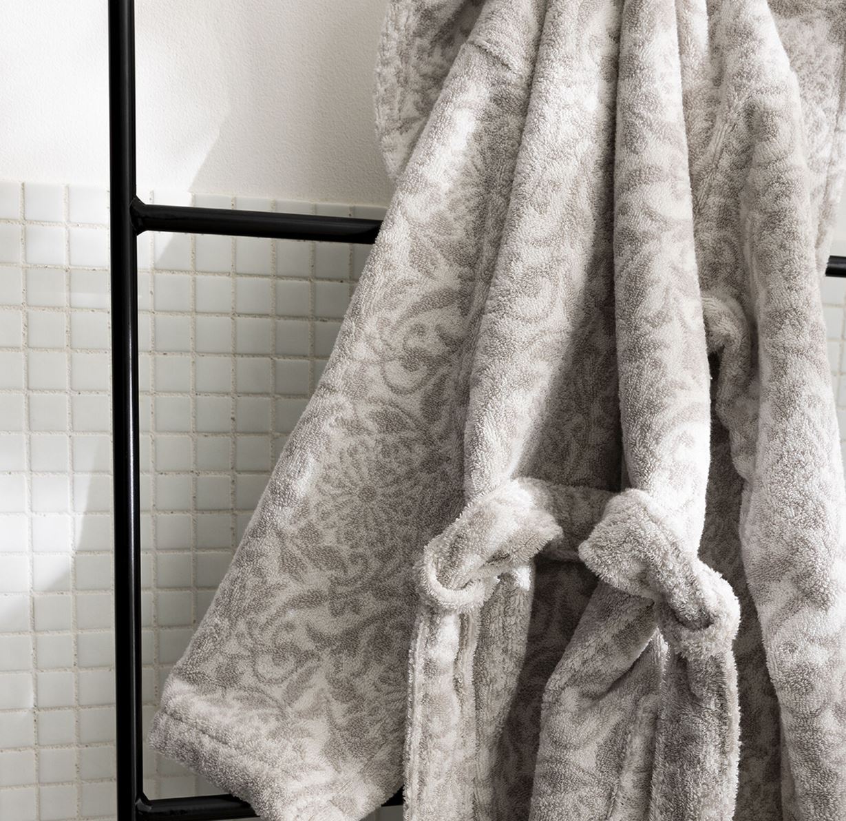 Charme Grey Bath Robe - Soft, Elegant, and Durable Luxury