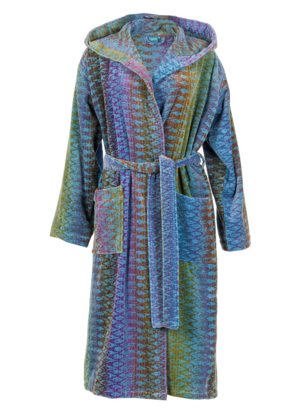 Elaiva Blue Ocean Magic Hooded Bath Robe J Brulee Home