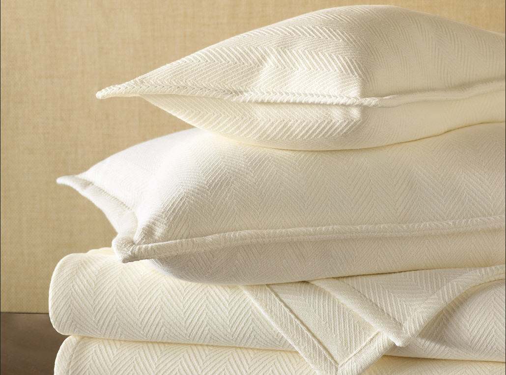 Ivory Cotton Matelasse Bedding Barclay Butera Wilke