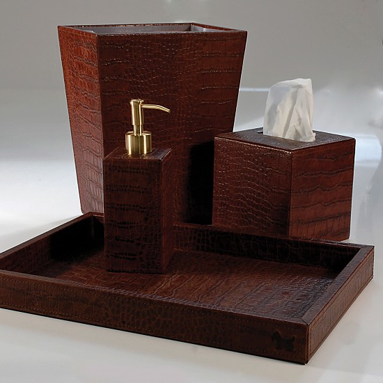 Genuine Leather Office & Bath Sets. Mike & Ally Verona J Brulee Home