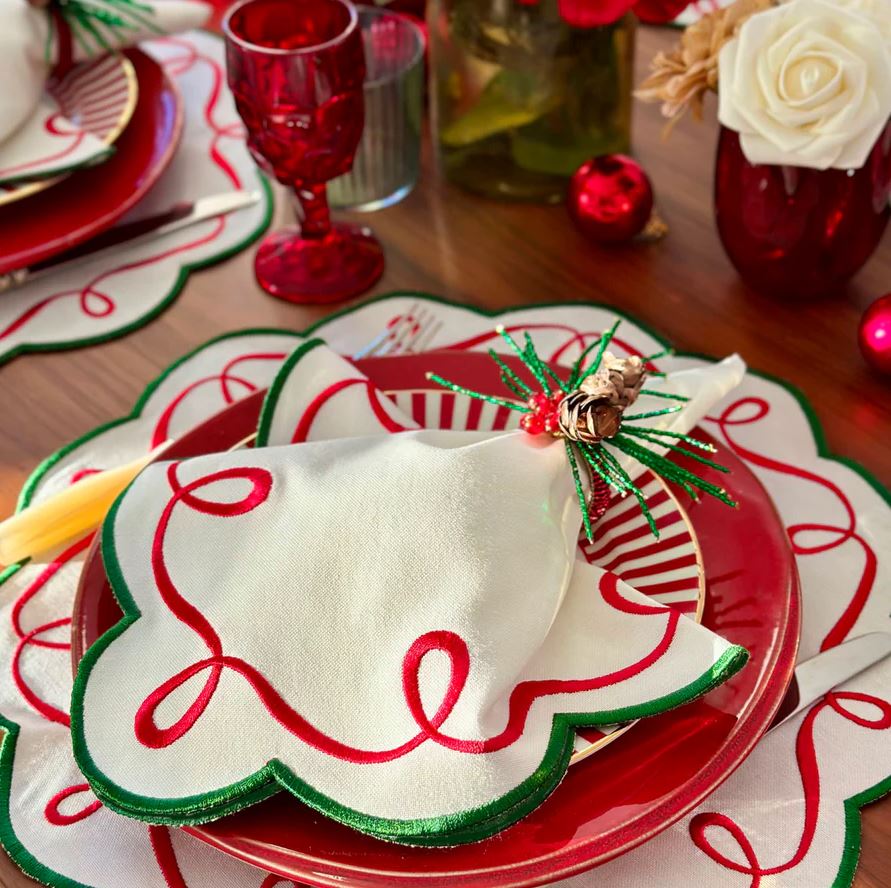 Add Fun to Your Table with Bodrum Ribbon Twirl Napkins - Shop Now
