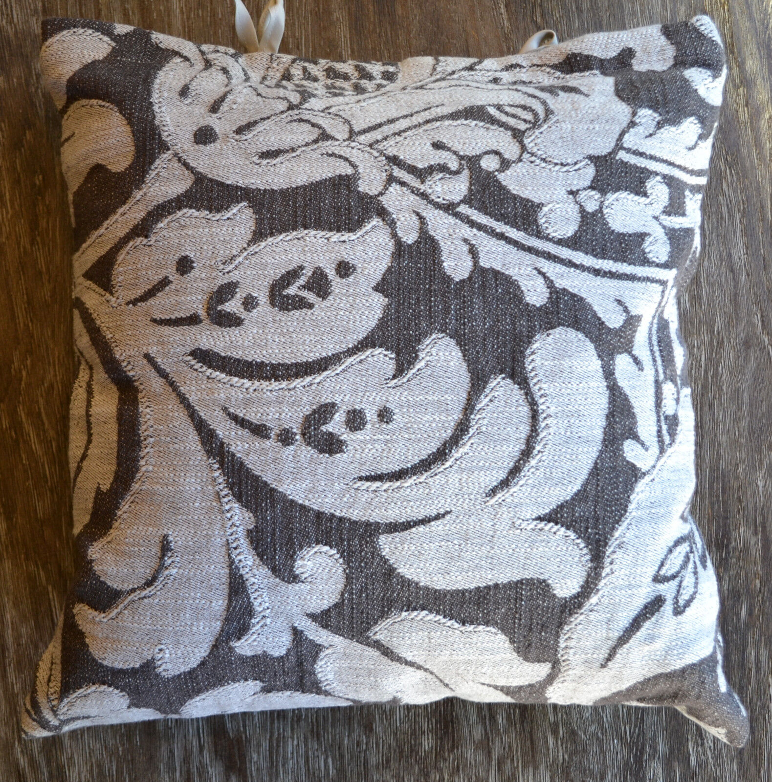 Sdh Ruby Charcoal Floral Decorative Pillow 