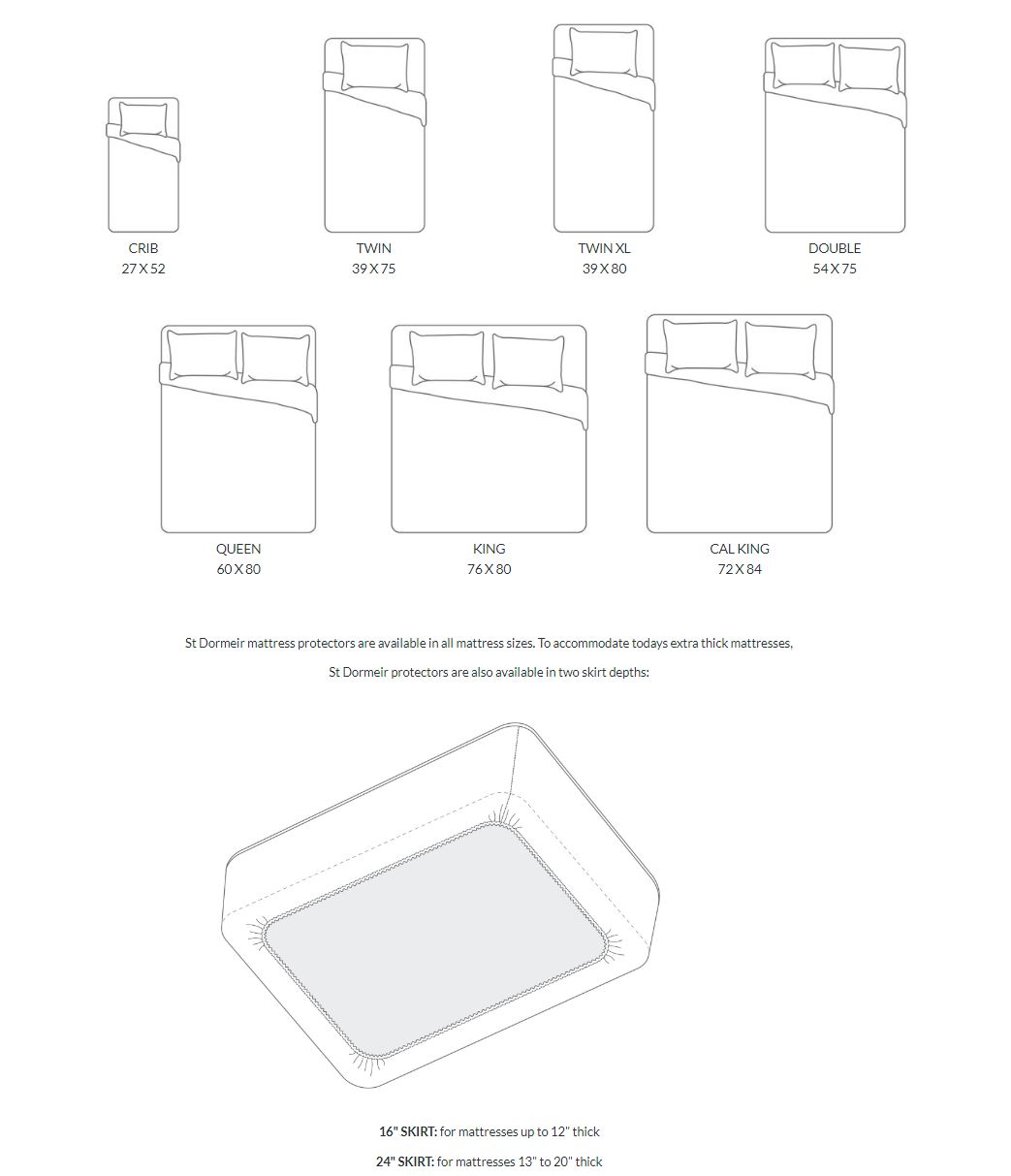 St Dormeir Wool Mattress Protectors J Brulee Home