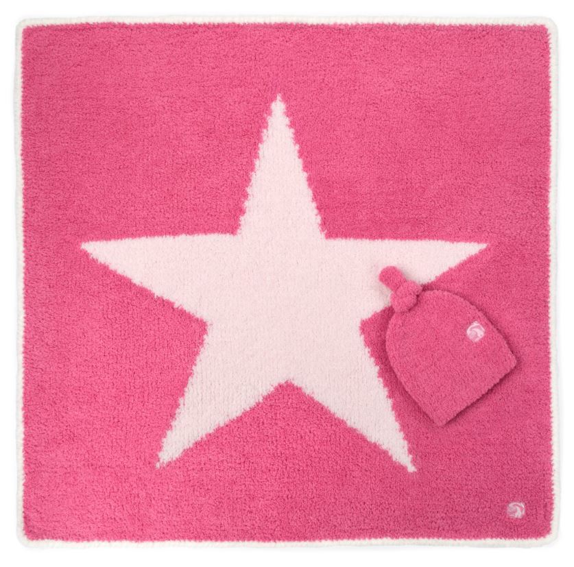 Kashwere Star Baby Blanket with Cap J Brulee