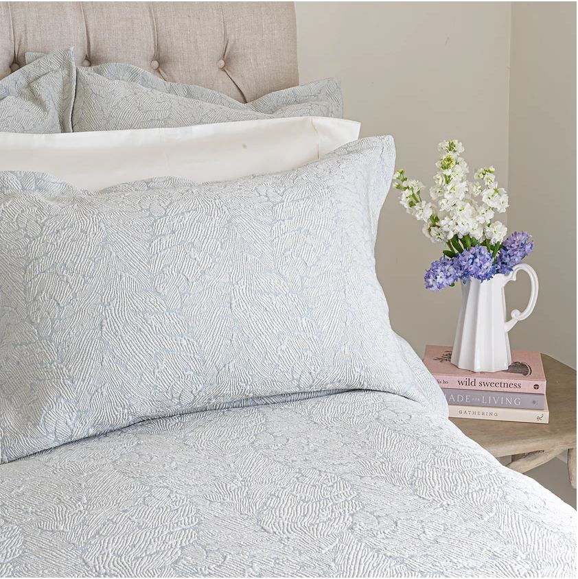 St Geneve Laurel Matelasse Bedding Cotton & Silk J Brulee Home