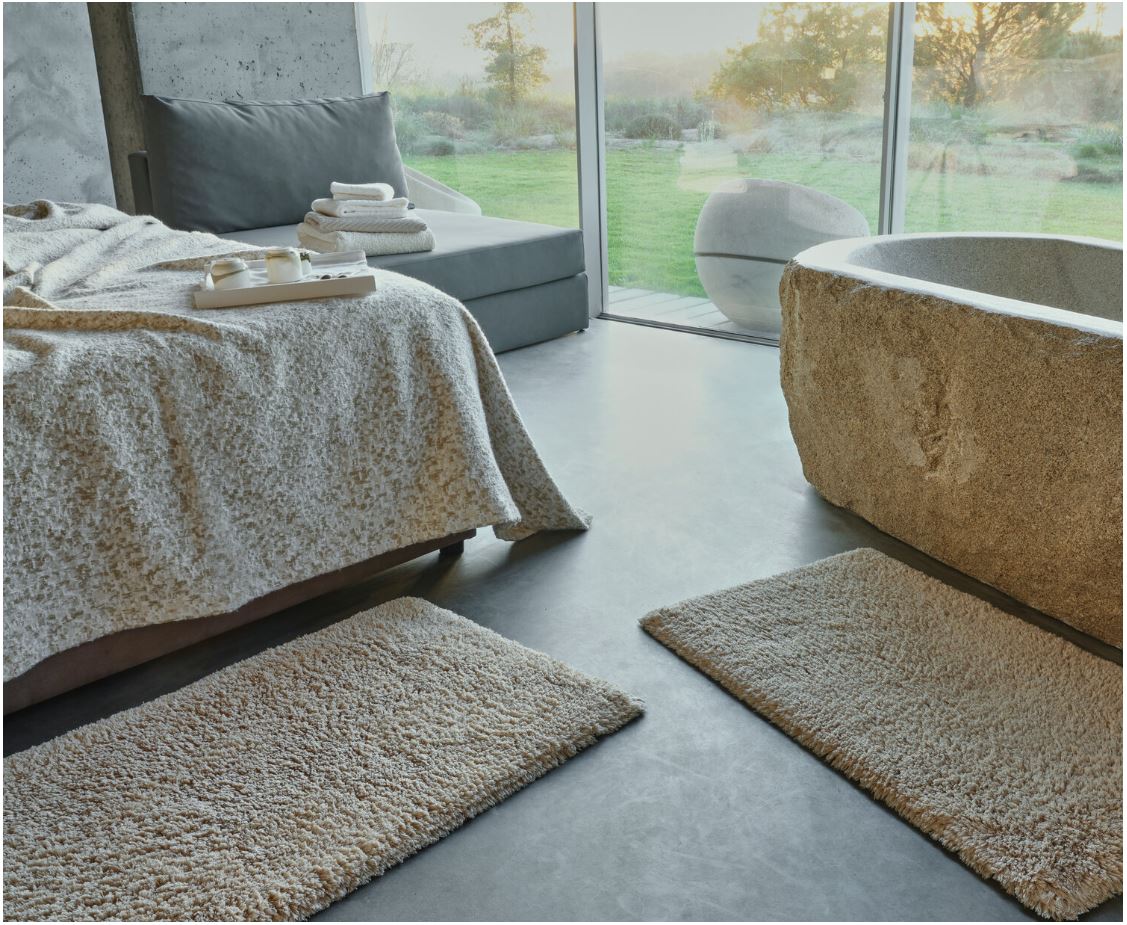 Abyss Habidecor Shag Bath Rugs. Soft and plush luxury shag bath rugs.