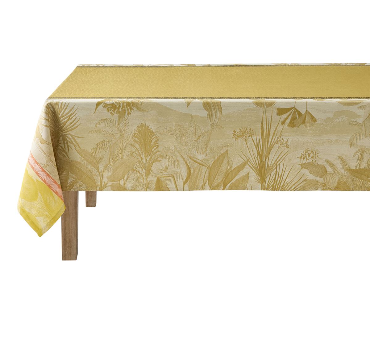 Sinharaja Yellow Table Linens - Tropical Cotton Luxury