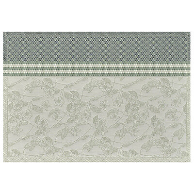 Le Jacquard Francais Essentiel Gravure Green Coated Cotton Placemats