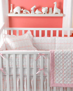 Lulu DK Matouk Confetti Baby Bedding, Pink
