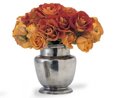 Elegant Italian Pewter Vase by Match Pewter, item 1073