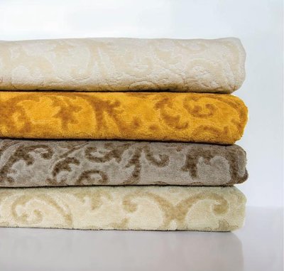 Abyss Barocco Towels. Scroll Pattern Towels by Abyss, 5 Colors