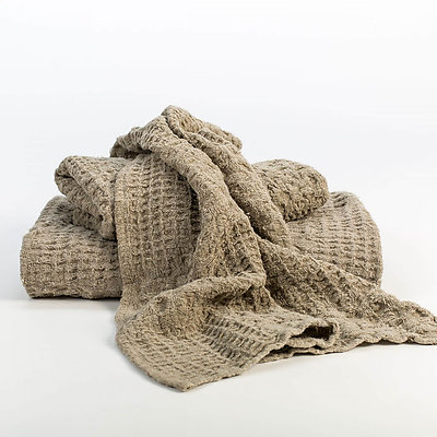 Rustic Linen Waffle Towels - Anichini Adras