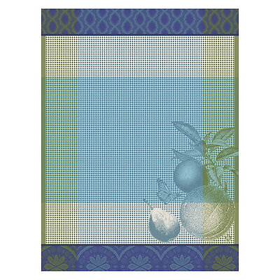 Le Jacquard Francais Arriere-Pays Blue Cotton Hand Towel