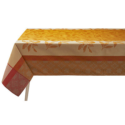 Le Jacquard Francais Arriere-pays Orange Cotton Table Linens