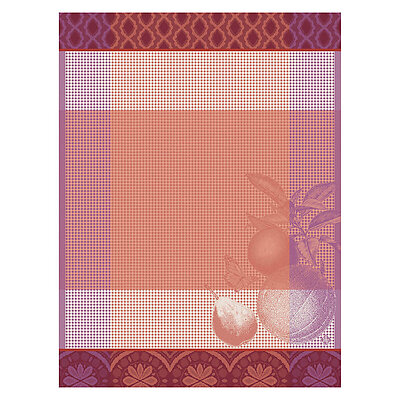 Le Jacquard Francais Arriere-Pays Pink Cotton Hand Towel