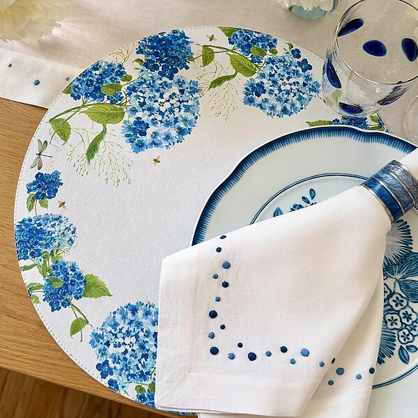 Bodrum Hydrangea Placemats - Set of 4