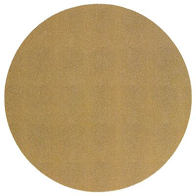 Bodrum Stingray Gold Round Easy Care Place Mats - Set of 4